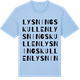 Blue Soul t-shirt med Lysningskullen ordlek t-shirt