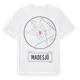 White t-shirt med Madesjö t-shirt