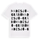 Madesjö-Gränö ordlek t-shirt