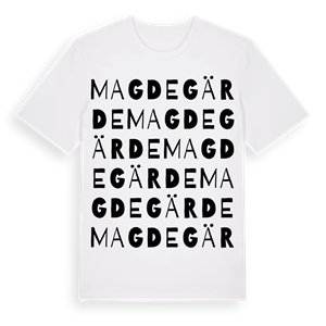 Magdegärde ordlek t-shirt – ekologisk bomull t-shirt från Pinshirt