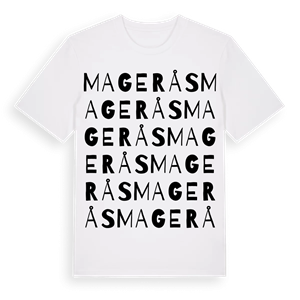 Magerås ordlek t-shirt – ekologisk bomull t-shirt från Pinshirt