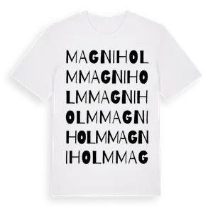 Magniholm ordlek t-shirt – ekologisk bomull t-shirt från Pinshirt