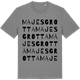 Mid Heather Gray t-shirt med Majes grotta ordlek t-shirt