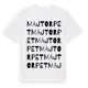 White t-shirt med Majtorpet ordlek t-shirt