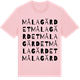 Pink Cotton t-shirt med Målagärdet ordlek t-shirt