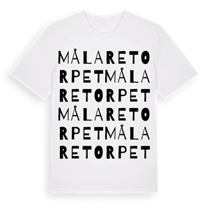 Målaretorpet ordlek t-shirt – ekologisk bomull t-shirt från Pinshirt