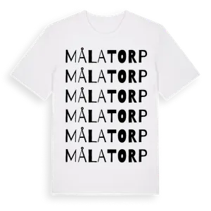 Målatorp ordlek t-shirt – ekologisk bomull t-shirt från Pinshirt