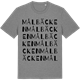 Mid Heather Gray t-shirt med Målbäcken ordlek t-shirt