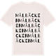 Vintage White t-shirt med Målbäcken ordlek t-shirt