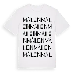 Målen ordlek t-shirt – ekologisk bomull t-shirt från Pinshirt
