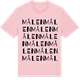 Pink Cotton t-shirt med Målen ordlek t-shirt