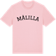 Pink Cotton t-shirt med Målilla böjd t-shirt