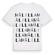 Målilla ordlek t-shirt