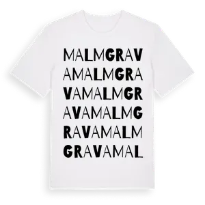Malmgrava ordlek t-shirt – ekologisk bomull t-shirt från Pinshirt