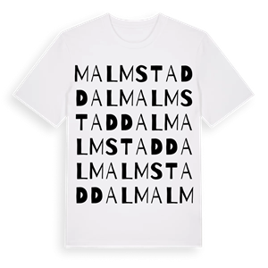 Malmstaddal ordlek t-shirt – ekologisk bomull t-shirt från Pinshirt