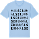 Blue Soul t-shirt med Målserum ordlek t-shirt