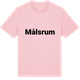 Pink Cotton t-shirt med Målsrum fetstil t-shirt