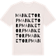 Vintage White t-shirt med Manketorp ordlek t-shirt