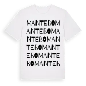 Mantebo ordlek t-shirt – ekologisk bomull t-shirt från Pinshirt