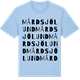 Blue Soul t-shirt med Mårdsjölund ordlek t-shirt