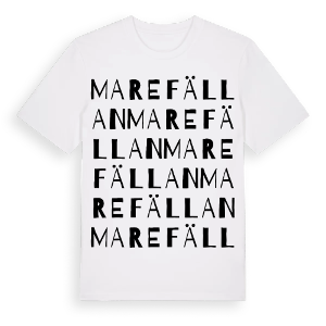 Marefällan ordlek t-shirt – ekologisk bomull t-shirt från Pinshirt