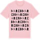 Pink Cotton t-shirt med Maren ordlek t-shirt