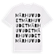 Märhuvudet ordlek t-shirt