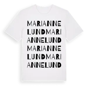 Mariannelund ordlek t-shirt – ekologisk bomull t-shirt från Pinshirt