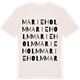 Vintage White t-shirt med Marieholm ordlek t-shirt