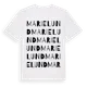 White t-shirt med Marielund ordlek t-shirt