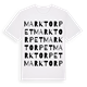 Marktorpet ordlek t-shirt