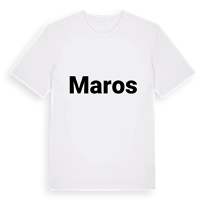 Maros fetstil t-shirt – ekologisk bomull t-shirt från Pinshirt