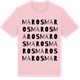 Pink Cotton t-shirt med Maros ordlek t-shirt