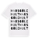 Marsgölehult ordlek t-shirt