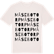 Vintage White t-shirt med Måsebotorp ordlek t-shirt