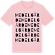 Pink Cotton t-shirt med Medelgärde ordlek t-shirt