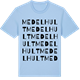 Blue Soul t-shirt med Medelhult ordlek t-shirt