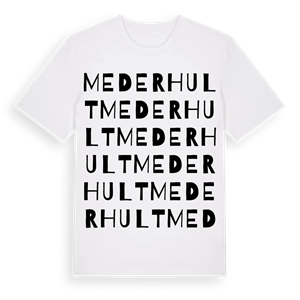 Mederhult ordlek t-shirt – ekologisk bomull t-shirt från Pinshirt