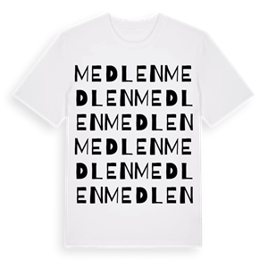 Medlen ordlek t-shirt – ekologisk bomull t-shirt från Pinshirt