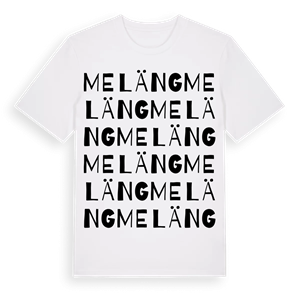 Meläng ordlek t-shirt – ekologisk bomull t-shirt från Pinshirt