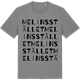 Mid Heather Gray t-shirt med Melinsstället ordlek t-shirt
