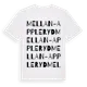 White t-shirt med Mellan-Appleryd ordlek t-shirt