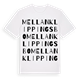 Mellan Klippingsbo ordlek t-shirt