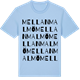 Blue Soul t-shirt med Mellanmalmö ordlek t-shirt