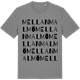 Mid Heather Gray t-shirt med Mellanmalmö ordlek t-shirt