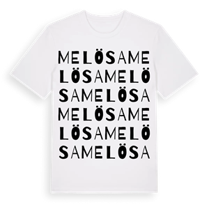 Melösa ordlek t-shirt – ekologisk bomull t-shirt från Pinshirt
