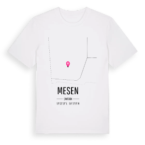 Mesen karta t-shirt – ekologisk bomull t-shirt från Pinshirt