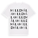 Millemåla ordlek t-shirt