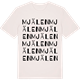 Vintage White t-shirt med Mjälen ordlek t-shirt