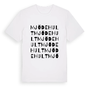 Mjödehult ordlek t-shirt – ekologisk bomull t-shirt från Pinshirt